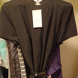Talbots Stretch Belted Shirt Dress